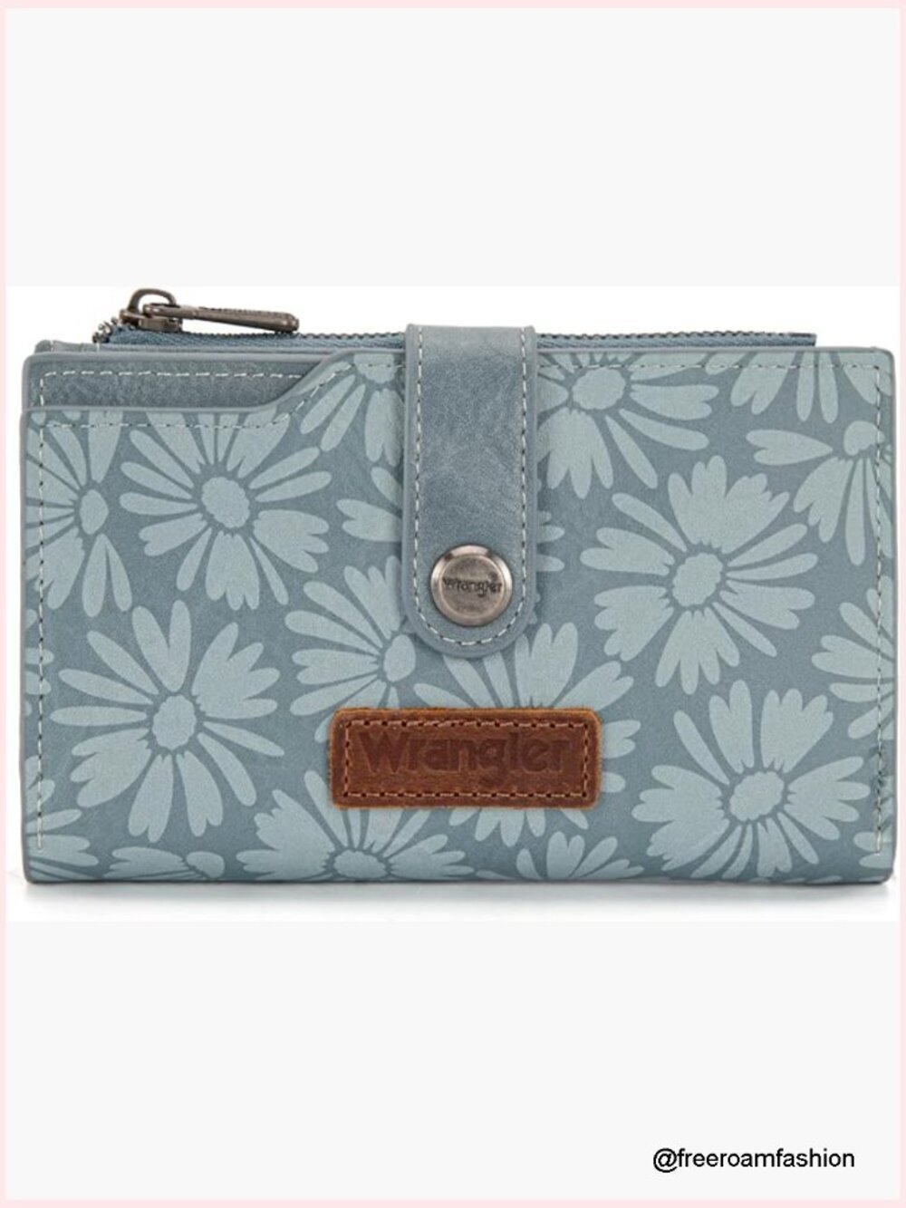 Tri-fold slim wallet with RFID protection
